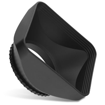 Camera Ø 37mm DV Lens Hood for Voigtlaender VM 40mm F 2,8 Heliar - Plastic Screw-in Square Lens Shade from CELLONIC