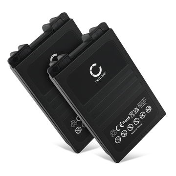 2x Battery for Autec CB71.F, FUA10, UTX97 transmitter MH0707L, NC0707L (2000mAh, 7.2V) from CELLONIC