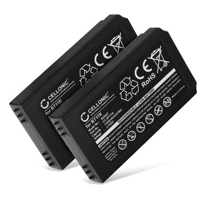 2x Akku kaukosäätimeen Ikusi IK2, PUPITRE IK2, Ikusi T70/2, Konecranes Mini Joystick Radio RMJ - 1100mAh tuotemerkiltä CELLONIC