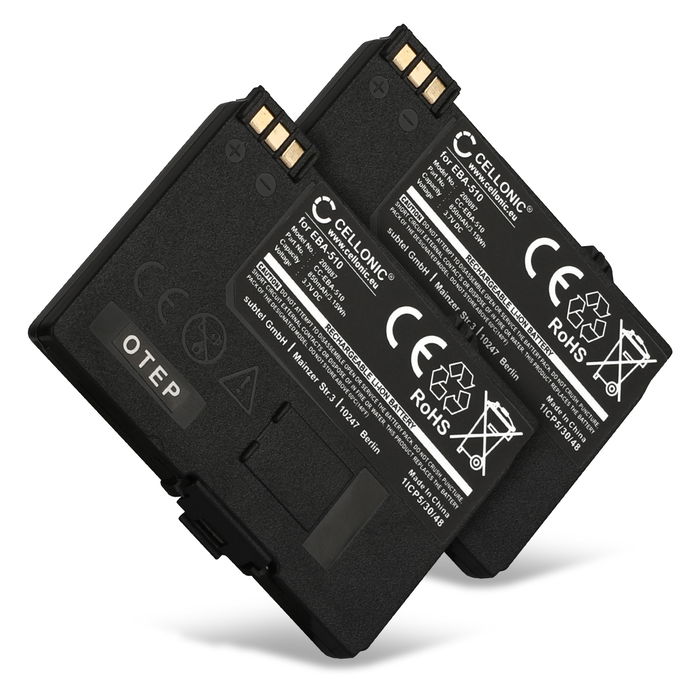 2x Akku pöytäpuhelimeen Siemens Gigaset SL55, SL2, SL560, SL550, MC60, C55, M55, S55, A55 - 850mAh tuotemerkiltä CELLONIC