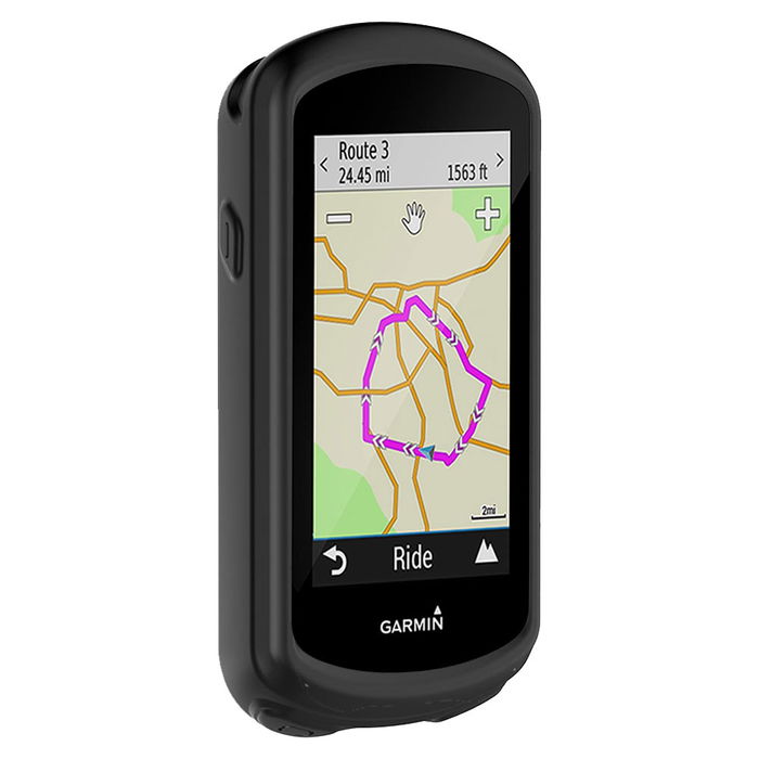 Silikonikotelo Garmin Edge 1030 / Edge 1030 Plus pyörätietokoneelle/navigaattorille - Musta suojus, subtel