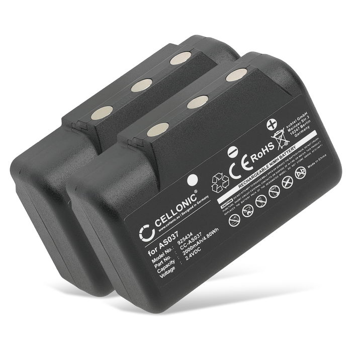 2x IMET AS037 akku, 2000mAh vaihtoakku tuotemerkiltä subtel