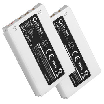2x Akku kännykkään Nokia 8210 / 8310 / 8850 / 8890 / 5210 / 6510 / 7650 / 3610 - BLB-2, 1000mAh, 3.6V - 3.7V vaihtoakku