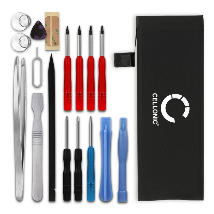 Akku kännykkään Apple iPhone SE 1. Gen (2016) - 616-00106, 1620mAh, 3.82V vaihtoakku + Työkalusarja 17 osaa