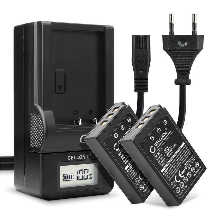 2x Olympus E-620 akku + Laturi tuotemerkiltä CELLONIC