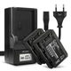 2x Battery (2040mAh, 7.2V) + Charger