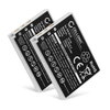 2x Akku 650mAh