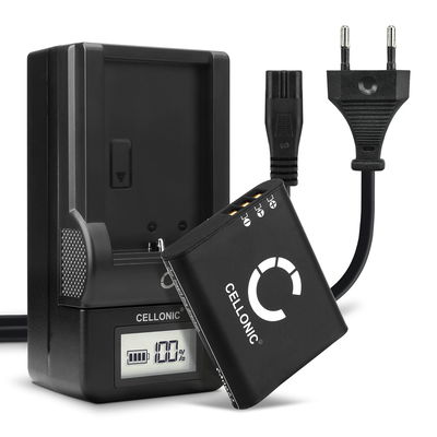 2x Akku + Laturi kameraan Ricoh GR III G900 G900SE GR IIIx WG-6 - DB-110 (1100mAh, 3.6V) tuotemerkiltä CELLONIC