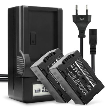 2x Akku + Laturi kameraan Panasonic NV-GX7, NV-RX11, NV-EX3, NV-DS38, NV-DS20, CGA-D54, CGR-D220 - CGA-D54 CGR-D120 -D220 (2200mAh, 7.4V) tuotemerkiltä CELLONIC