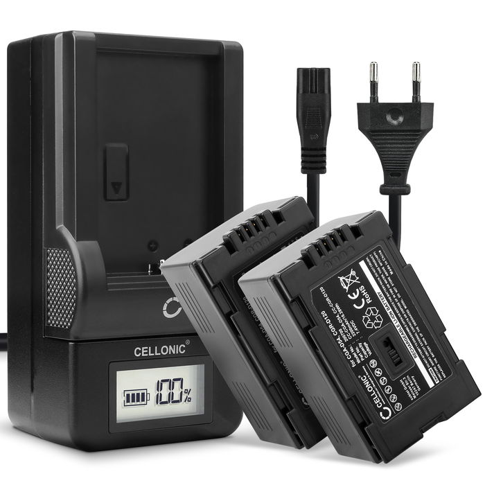 Laturi + 2x akkua kameraan Panasonic CGA-D08