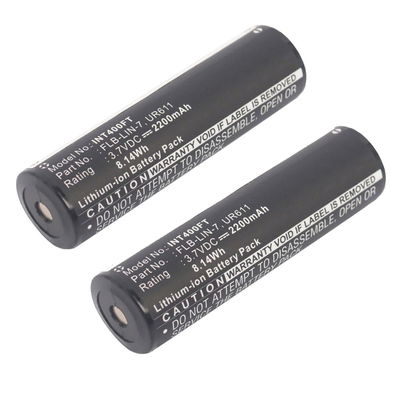 2x Akku tuotteeseen Inova T4 (2005, 2006) / UR611, Streamlight 68792 - FLB-LIN-7, 2200mAh, 3.7V vara-akku