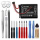 1x Akku 361-0043-00 361-0043-01 (600 mAh, 3,7 V) + 17-osainen työkalusarja