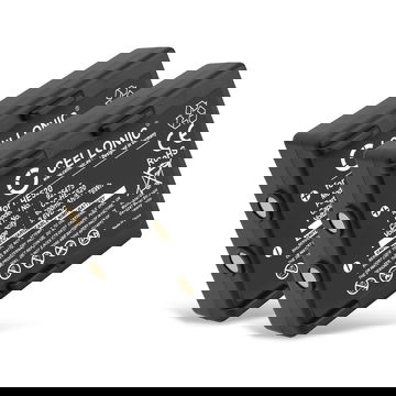 2x HE520, HT-02, FBH900, 68300530 Battery for Hetronic Nova, Ergo, FBH300 600mAh Battery Replacement HE520, HT-02, FBH900, 68300530 Remote Control Transmitter