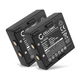 2x Akku HE520, HT-02, FBH900, 68300530 (600 mAh, 9,6 V)