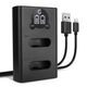 Kaksoislaturi + USB-kaapeli