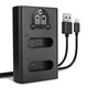 Kaksoislaturi + USB-kaapeli
