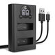 Kaksoislaturi + USB-kaapeli