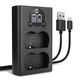 Kaksoislaturi + USB-kaapeli