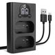 Kaksoislaturi + USB-kaapeli