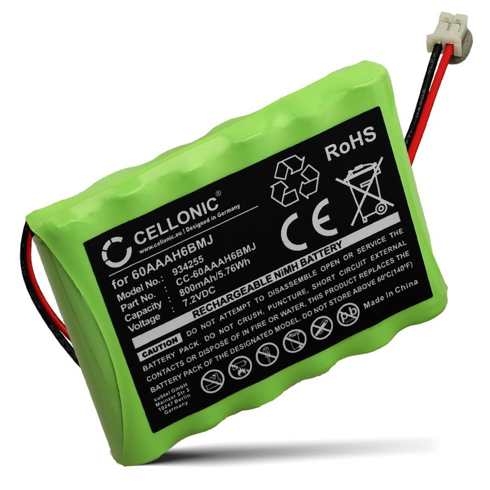 Akku kodintekniikkaan Yale HSA6410 / Easy Al / Easy Fit / Easy EF - 800mAh, 7.2V, 60AAAH6BMJ,802306063H vara-akku