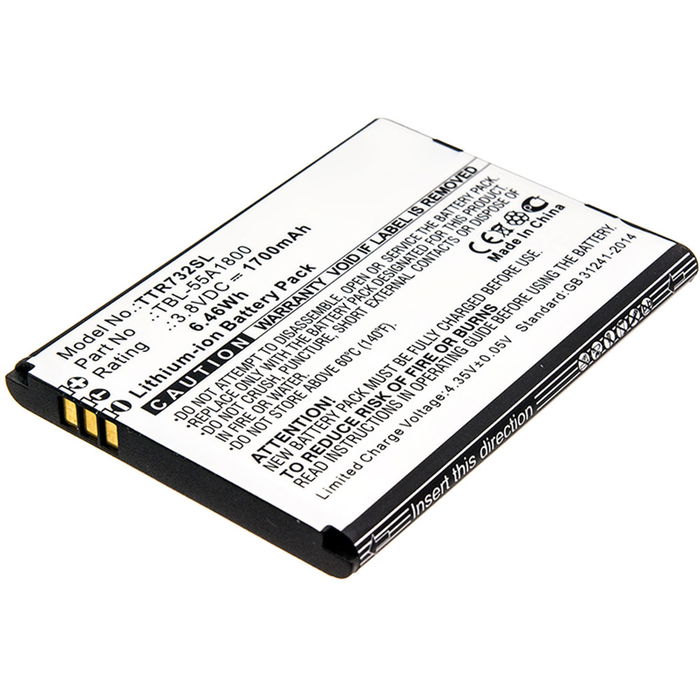 1x Battery for TP-Link M7310 TBL-55A1800, TBL-55A2000 (1700mAh, 3.8V) from CELLONIC