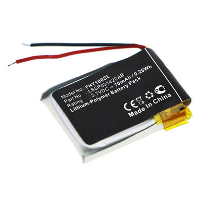 Akku älykelloon FitBit Charge HR - 70mAh, 3.7V, LSSP031420AB vaihtoakku