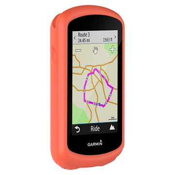 Silikonikotelo Garmin Edge 1030 / Edge 1030 Plus pyörätietokoneelle/navigaattorille - Oranssi suojus, subtel