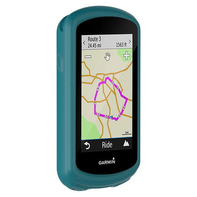 Silikonikotelo Garmin Edge 1030 / Edge 1030 Plus pyörätietokoneelle/navigaattorille - Vihreä suojus, subtel