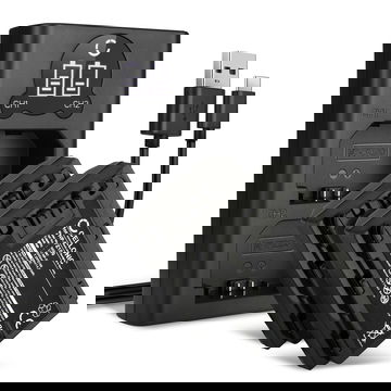 2x CELLONIC Camera Battery for Sony A7 IV, A7C, A6700, A6600, A7S III, Alpha 1, A9, Alpha 7R III, 7R V Replacement NP-FZ100 Battery 2040mAh Backup + Dual Charger BC-QZ1