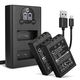 2x Akku BLS-5 BLS-50 (1000 mAh, 7,4 V) + kaksoislaturi