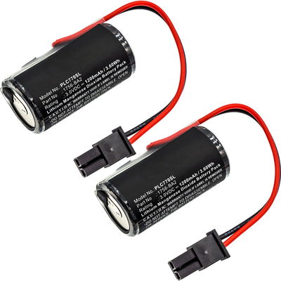 2x Akku tuotteeseen Allen-Bradley 1756 L61S / 1756 L62S / 1756 L63S / 1756-BA2 / 94811501 rev12 / ControlLogix 556x Series - , 1200mAh, 3.0V vara-akku