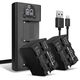 2x Akku NP-F970 NP-NP-F550 NP-NP-F330 NP-F750 (6600 mAh, 7,4 V) + kaksoislaturi