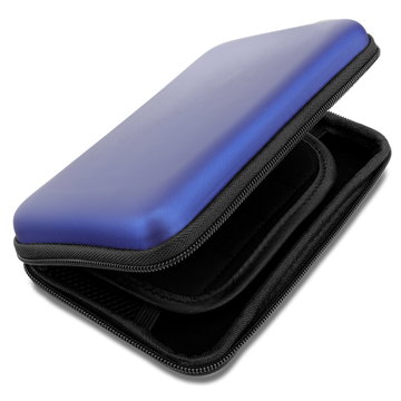 Suojakotelo Nintendo 3DS, 3DS XL, New 2DS XL, New 3DS XL - Tummansinistä muovia