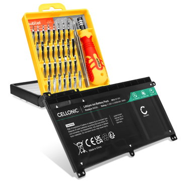 Akku tietokoneeseen HP Pavilion x360 11  / Omen 15 - ON03XL, BI03XL, 3400mAh, 11.55V vaihtoakku + Työkalu