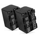 2x Akku NP-FM50 NP-FM30 NP-QM91 NP-QM71 (3200 mAh, 7,4 V)