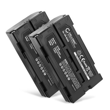 2x Akku kameraan Panasonic NV-GS250, NV-GS330, VDR-D250, NV-DX100, NV-GS21, NV-GS28, NV-GS33 - GR-B202 VW-VBD070 VBD1 VM-BPL135 BPL27 (2000mAh, 7.4V) tuotemerkiltä CELLONIC