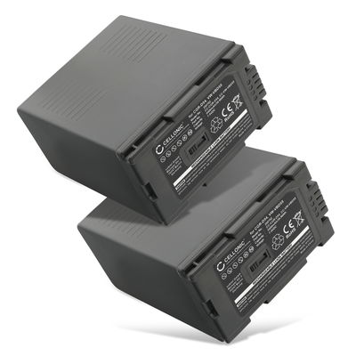 2x Akku kameraan Panasonic NV-GX7, HDC-Z10000, AG-AC90, NV-DS29, NV-MX5, NV-MX350, CGA-D54 - CGR-D54s (5400mAh, 7.4V) tuotemerkiltä subtel