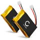 2x Akku PR-062334 (800 mAh, 3,7 V)