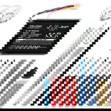 Akku - Garmin DriveSmart 5 55 65 Dash Cam 35 - 361-00056-08 750mAh + Työkalu, Vaihtoakku