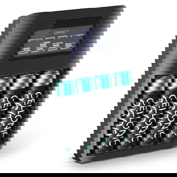 4x Akku pelikonsoliin Microsoft Xbox Series X, Series S / One Controller - 4x AA 2600mAh, 1.2V, NiMH, AA vaihtoakku + Laturi