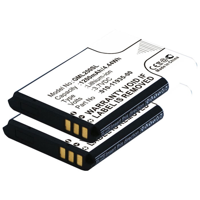 2x Garmin Glo 2 vaihtoakku tuotemerkiltä subtel. 1200mAh navigaattorin akku