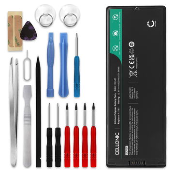 Battery for Apple MacBook 13 - A1181 (2006, 2007, 2009), A1185 10.8V 4800mAh + Tool-kit from subtel