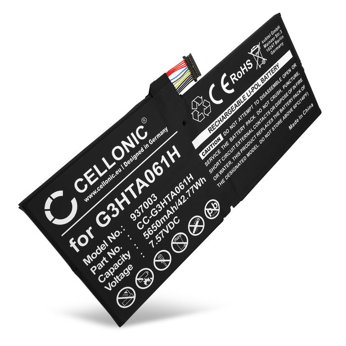 Akku tablettiin Microsoft Surface Pro 7, 1866 - 5650mAh, G3HTA061H vaihtoakku