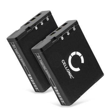 2x Akku kameraan Casio Exilim EX-ZR700,EX-H30,EX-ZR400, EX-ZR1200, EX-ZR1100, EX-ZR200 - NP-130 NP-130A (1800mAh, 3.7V) tuotemerkiltä CELLONIC