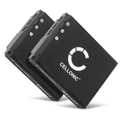 2x Akku kameraan Sony Cyber-shot DSC-F88, Cyber-shot DSC-G1, Cyber-shot DSC-P100, Sony NP-FR1 - NP-FR1 (1000mAh, 3.7V) tuotemerkiltä CELLONIC