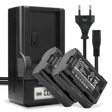 2x Akku + Laturi kameraan FujiFilm GFX100S, GFX 50S II, FujiFilm X-T4, X-T4, X-T4, X-H2S, X-H2, X-H2 - NP-W235 (2000mAh, 7.4V) tuotemerkiltä subtel