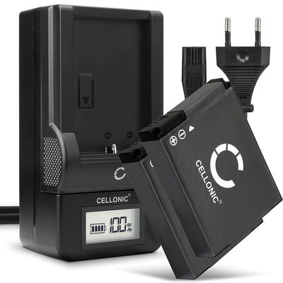 2x Akku + Laturi kameraan GoPro HD Hero 2, HD Hero, Hero / GoPro AHDBT-002 / ABPAK-0014 - AHDBT-002 AHDBT-001 ABPAK-0014 (1100mAh, 3.6V) tuotemerkiltä CELLONIC