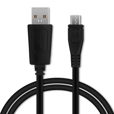 USB-johto kuulokkeisiin Sennheiser PXC 550-II, GSP 370, GSP 670, Adapt 660 - 1A, 1m latausjohto. Musta PVC USB-kaapeli