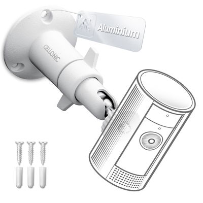 Kameran seinäkiinnike 1/4" kierreruuvilla, Arlo, Ring, Blink, Eufy, Reolink, Wyze, Zumimall valvontakameran seinäteline sisälle tai ulos