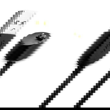 USB-kaapeli älykelloon Amazfit Band 5 / Xiaomi Mi Band 5 / Mi Band 6 - 1A, latausjohto. Musta PVC kaapeli